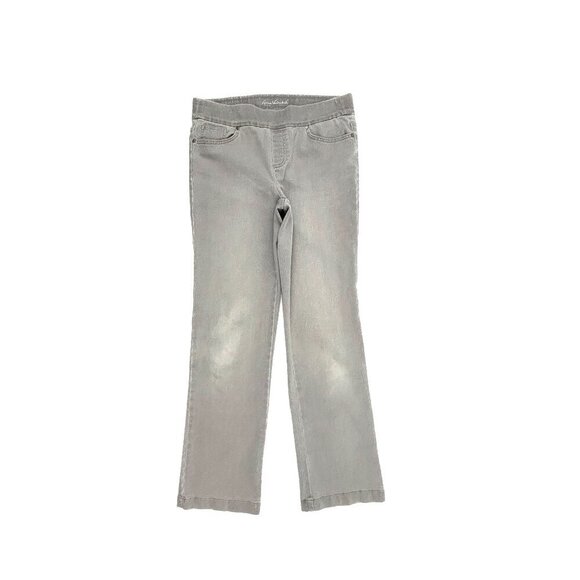 Gloria Vanderbilt Pull On Avery Straight Leg Women's size 8 Gray Denim jeans - Picture 1 of 4